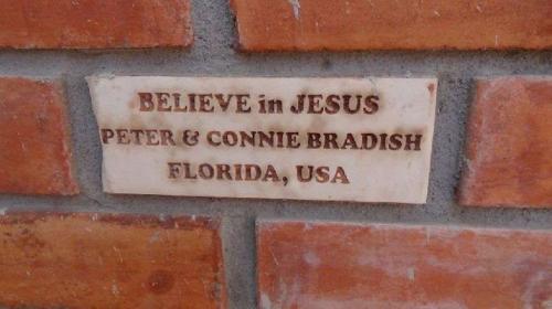 Another donor brick with template