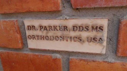 Another donor brick with template