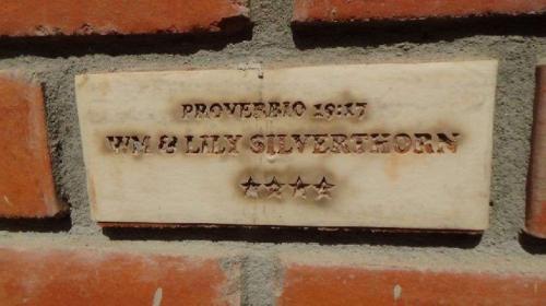 Another donor brick with template