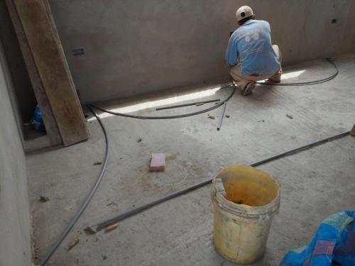 Electrical tubing gets laid